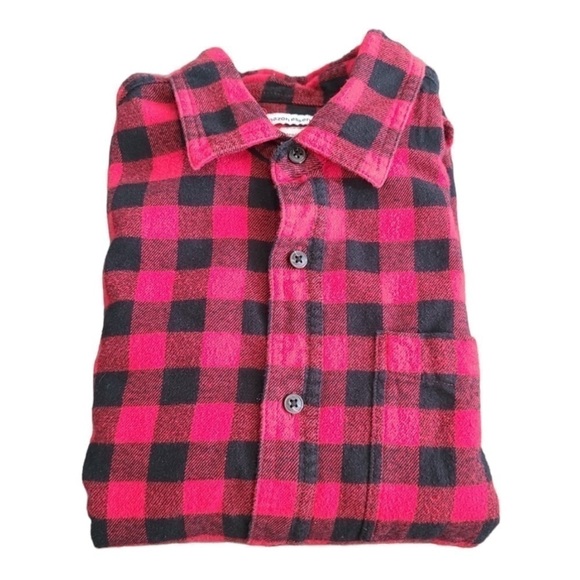 AMAZON Essentials Mens Regular Fit Buffalo Plaid Flannel Shirt Size S - Picture 6 of 7